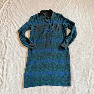 MaxMara weekend silk piasley pint shift dress